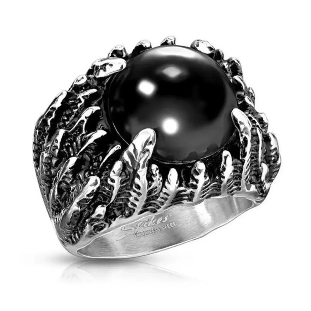 New stainless steel stone ring size 14